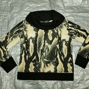 ๐Jones Studio printed knit cowl sweater